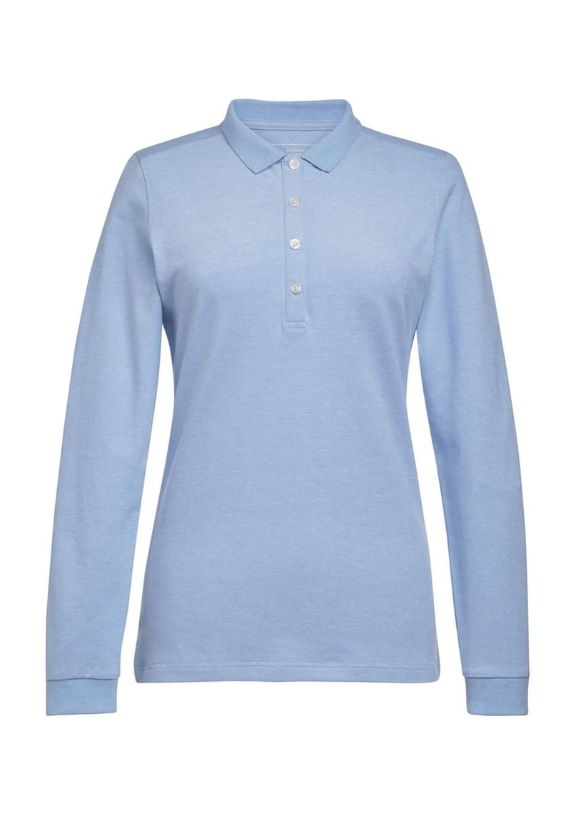 Anna L/S Polo Shirt - Sky Marl