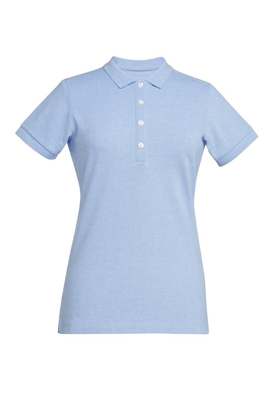 arlington s/s polo shirt - sky marl
