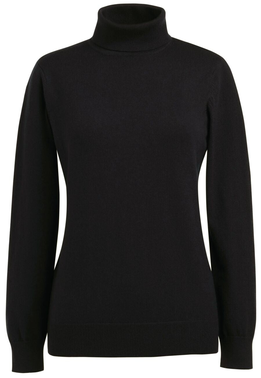 athens roll neck jumper - moss