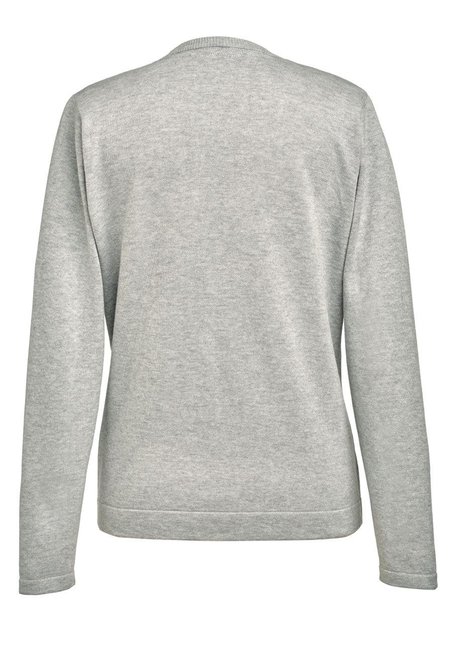 atlanta v neck jumper - navy