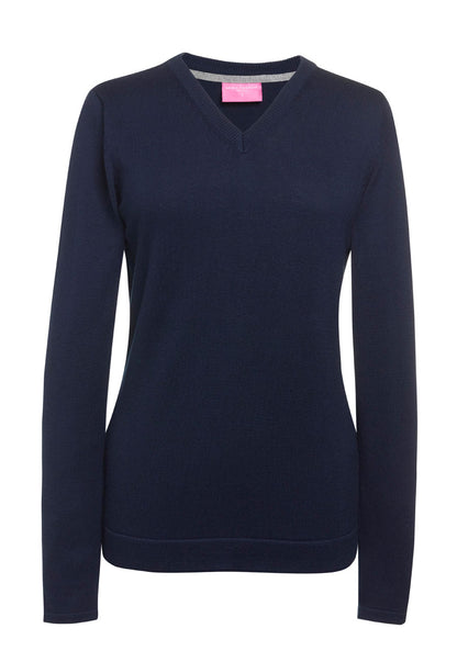 Atlanta V Neck Jumper - Navy