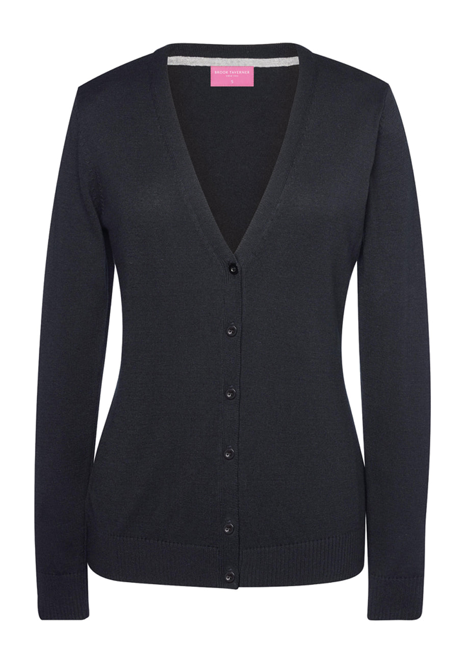 augusta v neck cardigan - navy