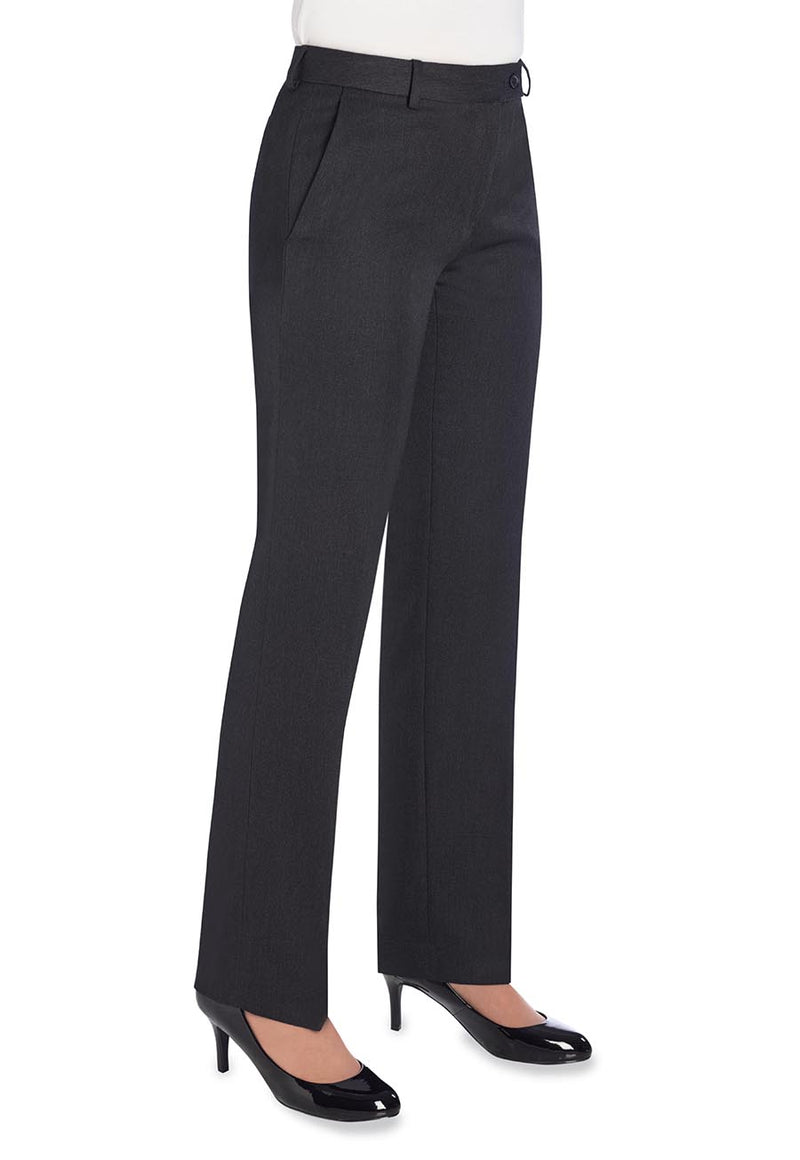 Aura Straight Leg Trouser - Charcoal