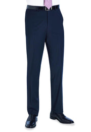 Avalino Tailored Fit Trouser - Navy Plain