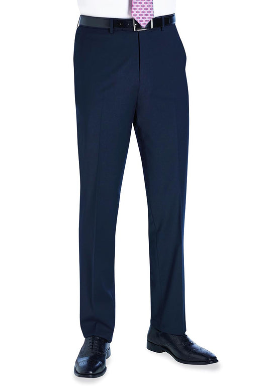 Avalino Tailored Fit Trouser - Navy Plain