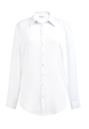 NEW Bergamo L/S Crepe Blouse - White