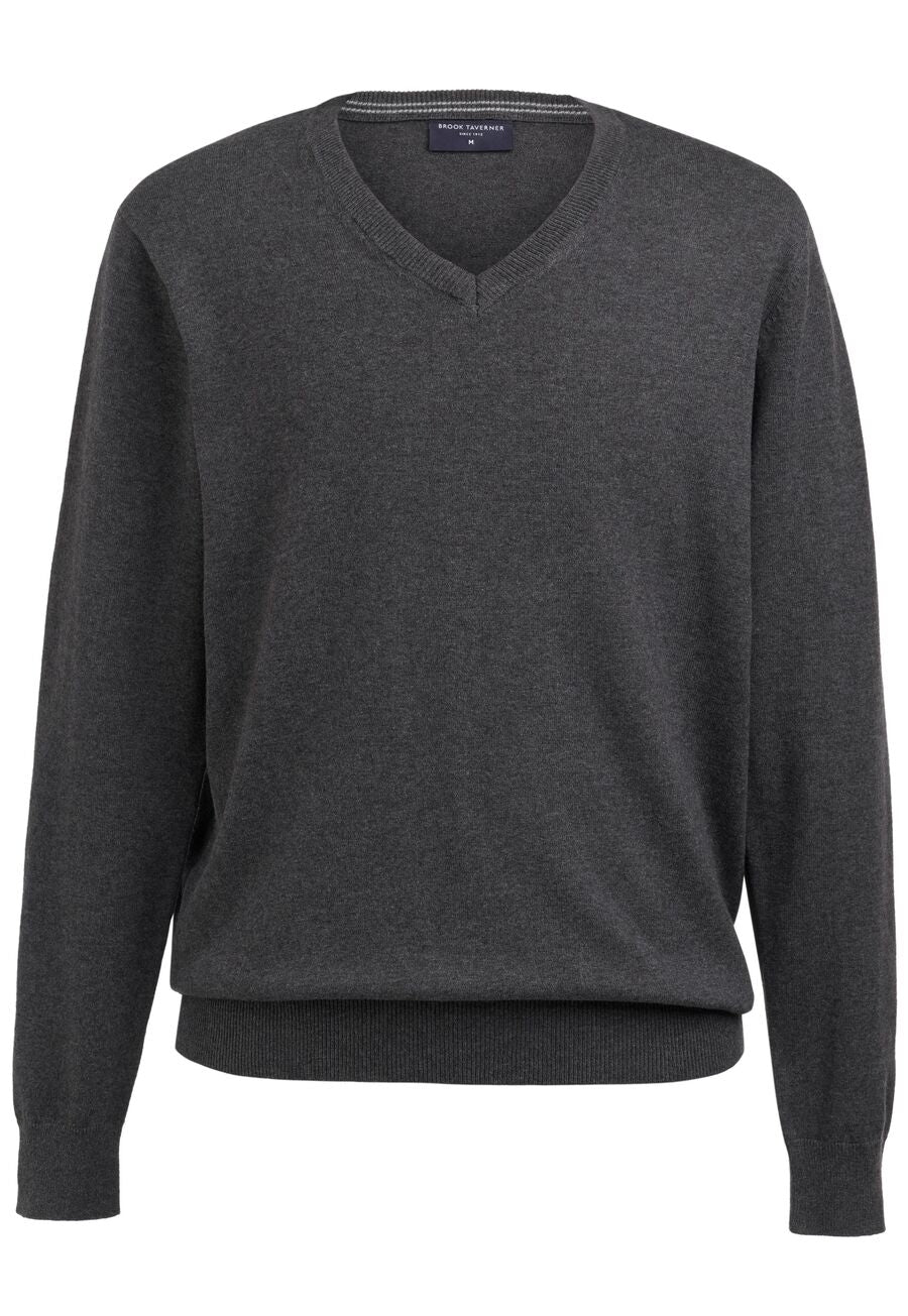 new berlin v neck jumper - navy