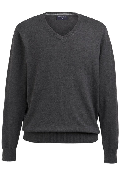 Berlin V Neck Jumper - Charcoal