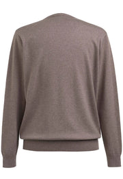 Berlin V Neck Jumper - Oatmeal