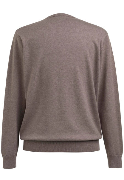 Berlin V Neck Jumper - Oatmeal
