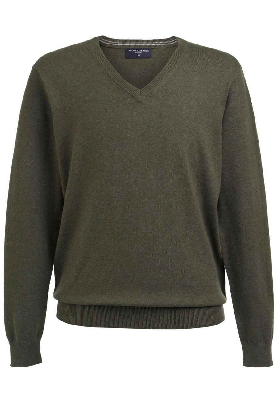 new berlin v neck jumper - navy