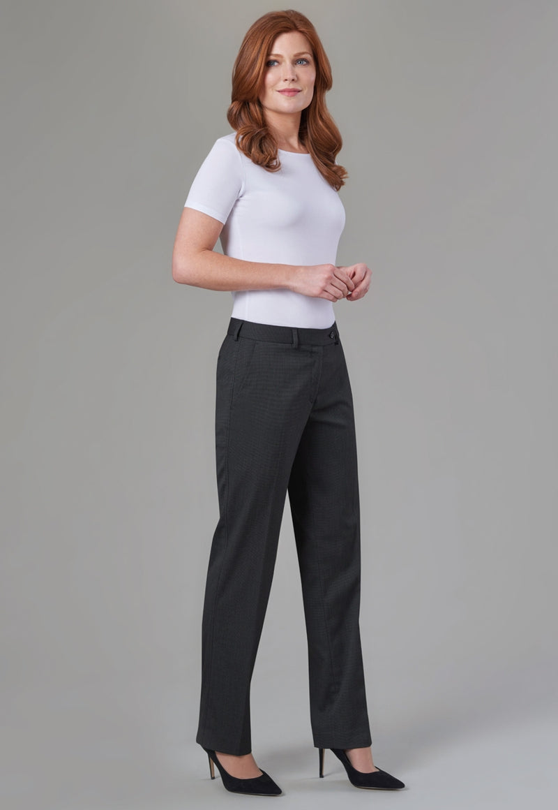 Bianca Tailored Fit Trouser - Navy P/Dot
