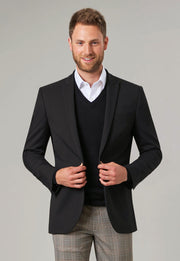 Boston V Neck Jumper - Charcoal