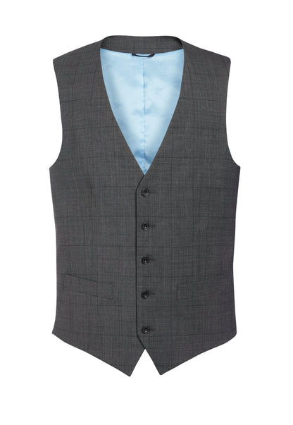 Busso Waistcoat - Grey Check