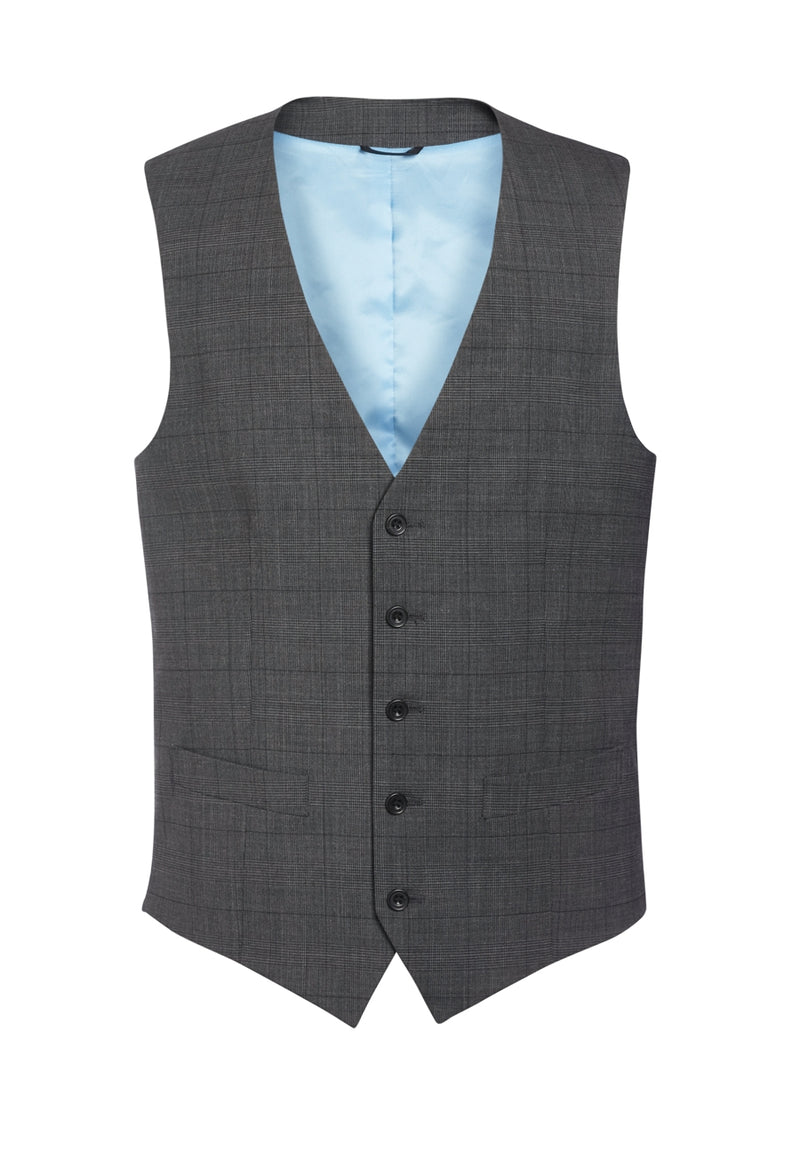 Busso Waistcoat - Grey Check