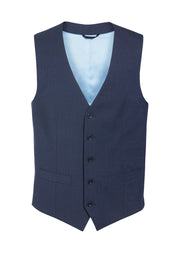 Busso Waistcoat - Navy Check
