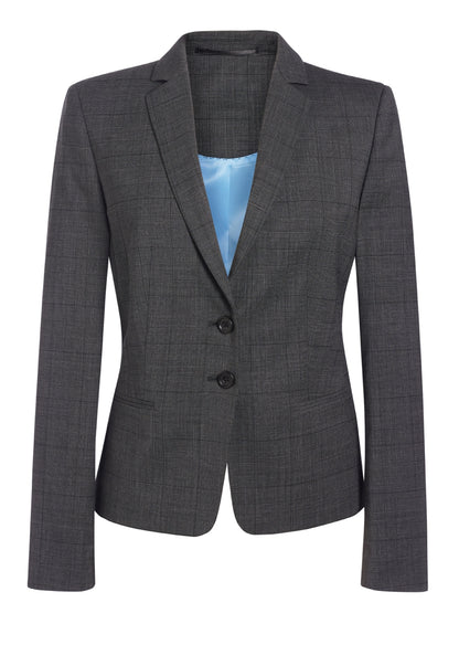 Calvi Slim Fit Jacket - Grey Check