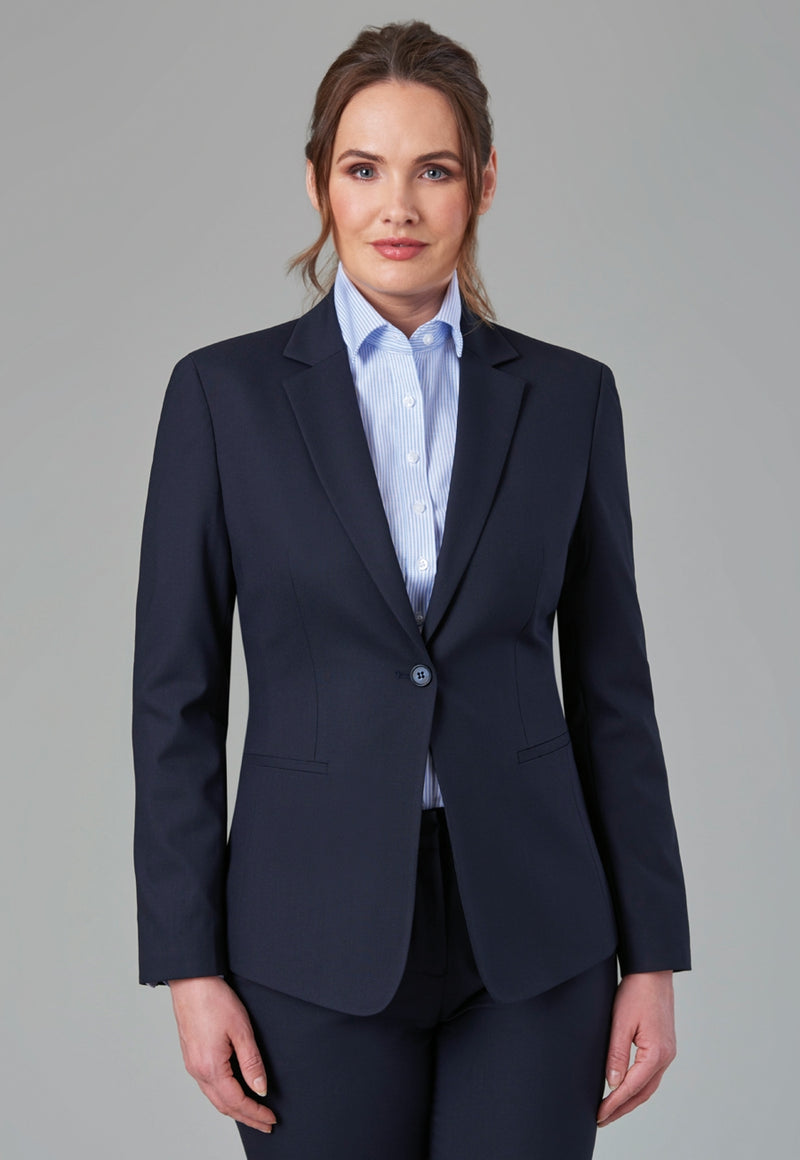 Cannes Tailored Fit Jacket - Navy