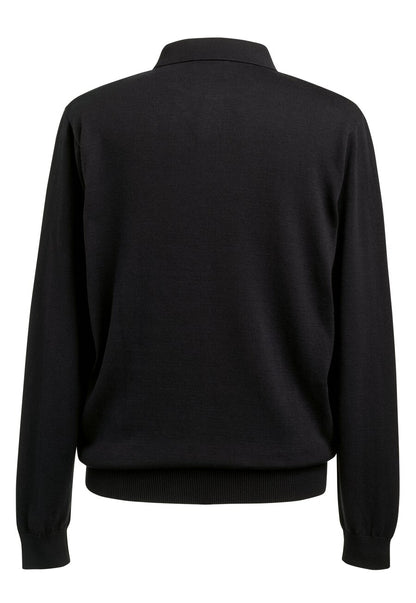 Casper L/S Knit Polo Shirt - Navy