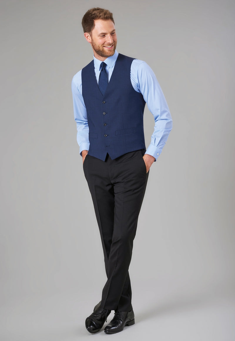 Cassino Slim Fit Trouser - Navy Plain