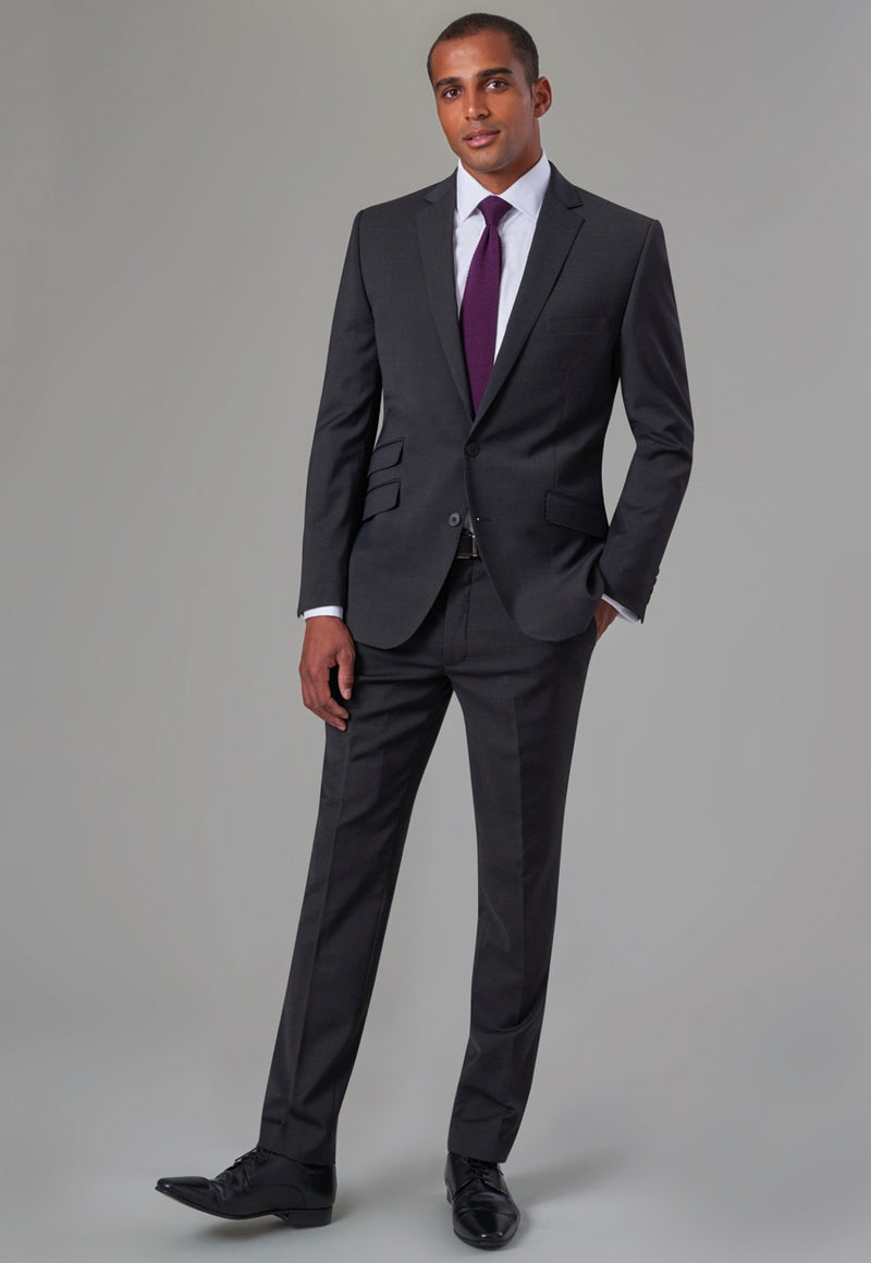 Cassino Slim Fit Trouser - Navy Plain