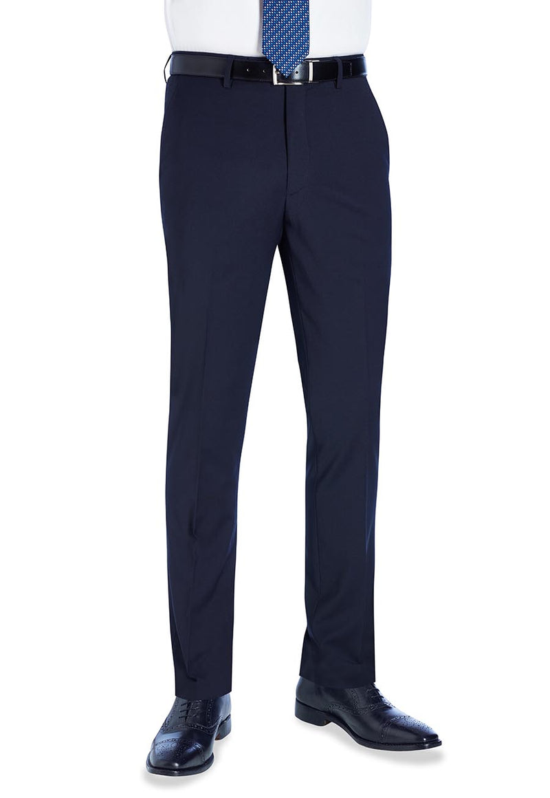 Cassino Slim Fit Trouser - Navy Plain