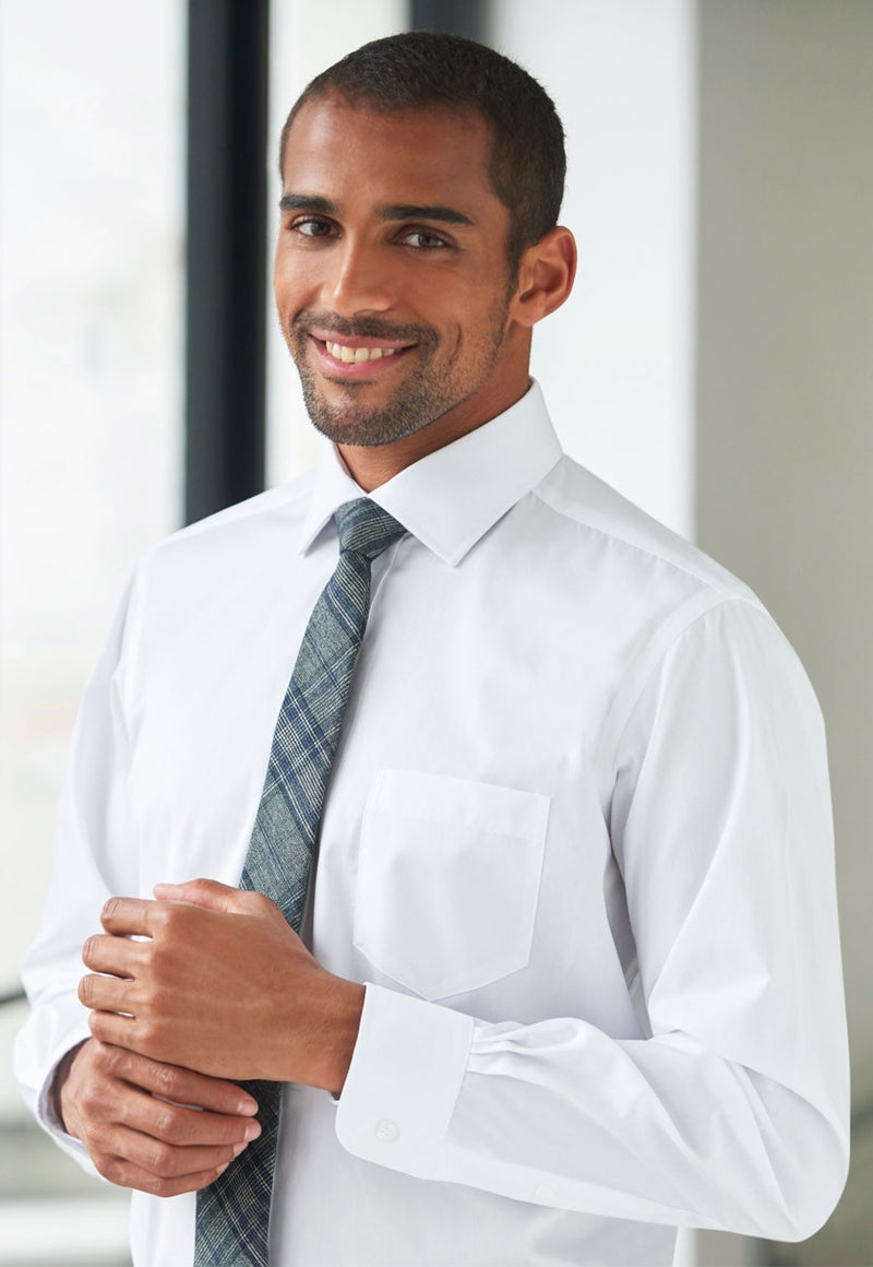 Cheadle single cuff shirt - White Pop