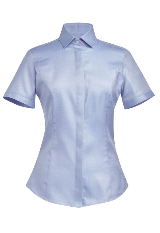 Chianti Ladies' S/S Blouse - Blue H/B