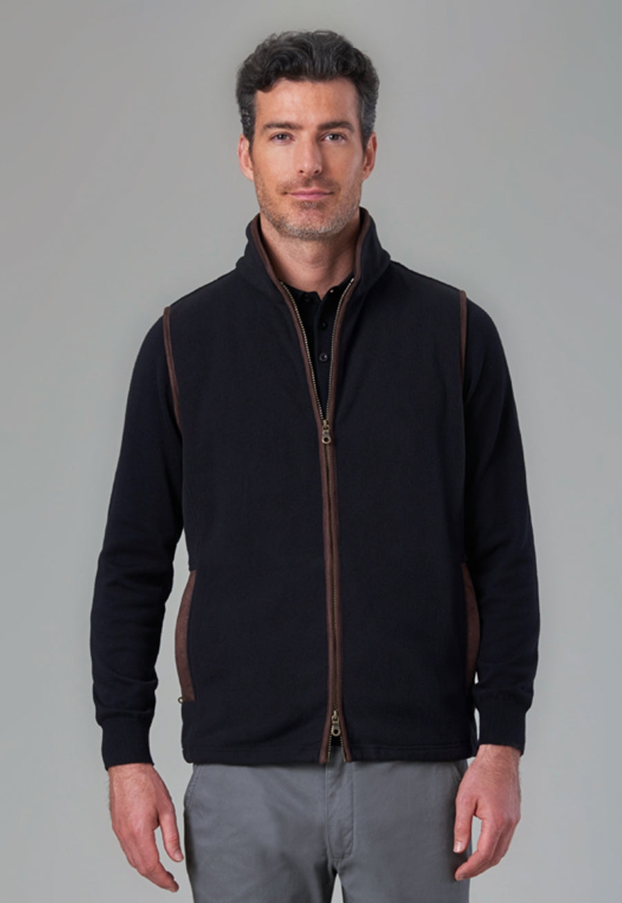 cincinnati fleece gilet - navy