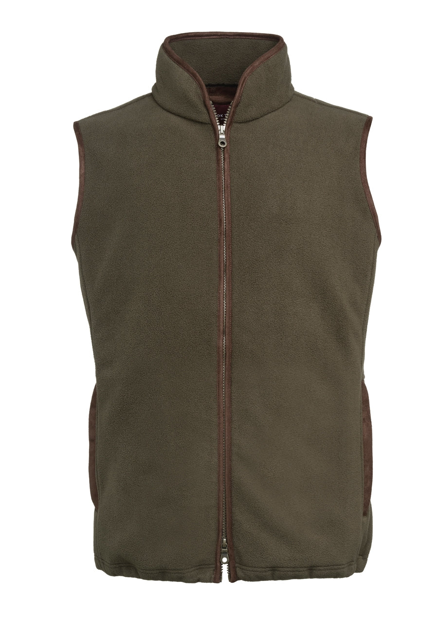 cincinnati fleece gilet - olive