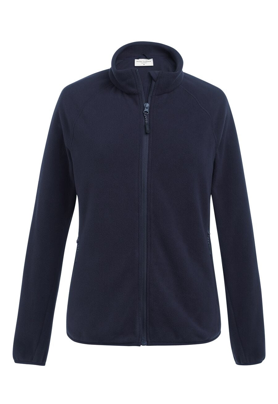clare full zip fleece - black