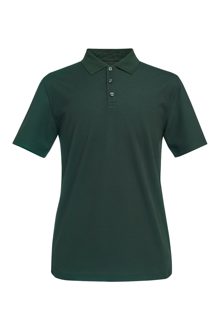 columbia s/s polo shirt - bottle grn