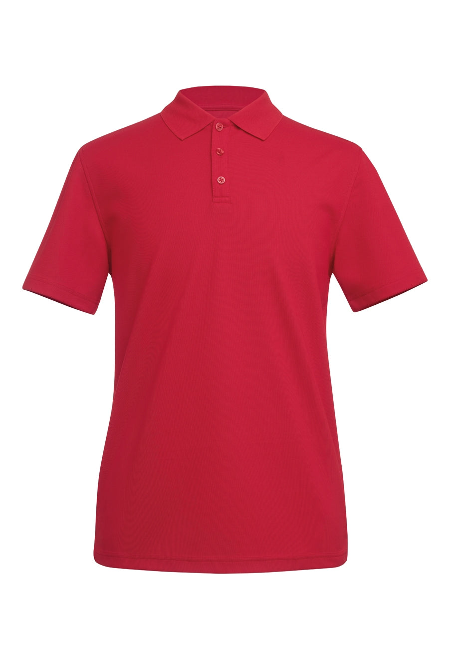columbia s/s polo shirt - red