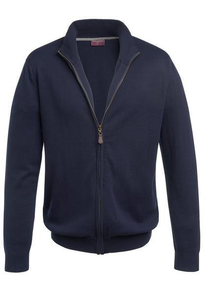 Columbus Zip Cardigan - Navy
