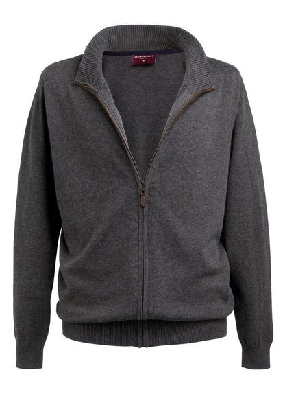 Columbus Zip Cardigan - Charcoal