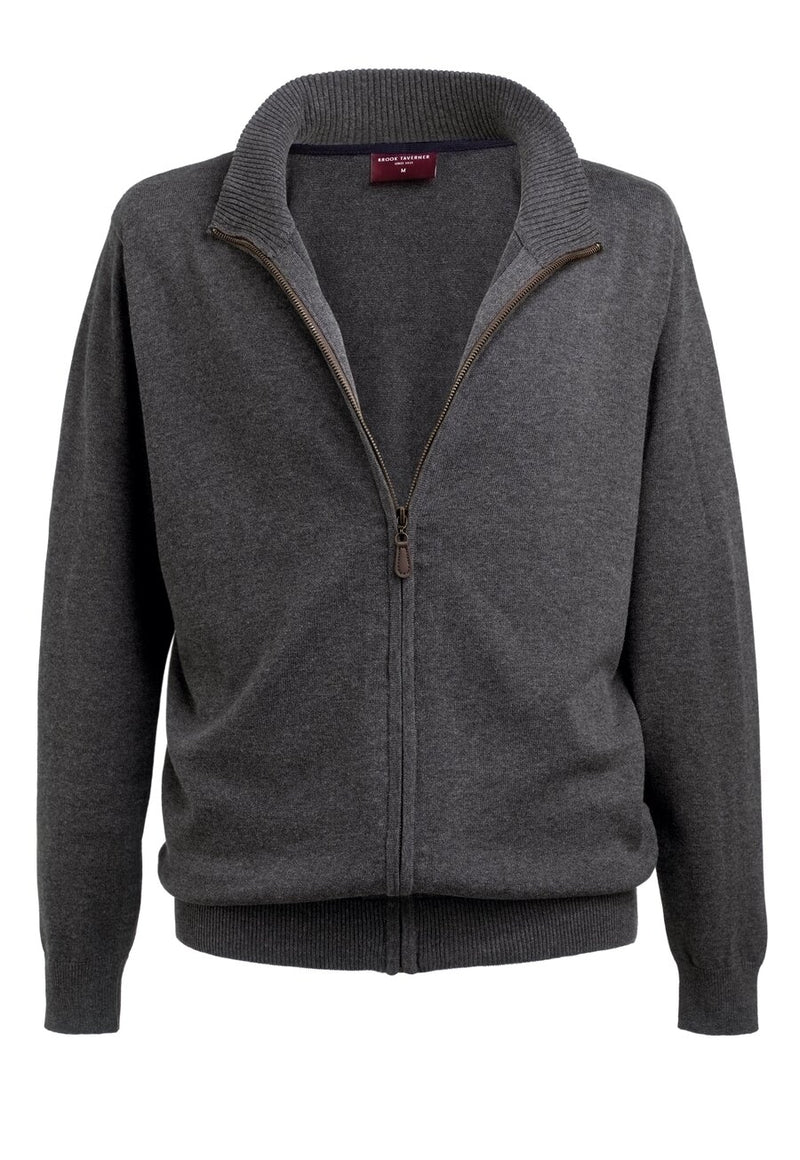 Columbus Zip Cardigan - Charcoal