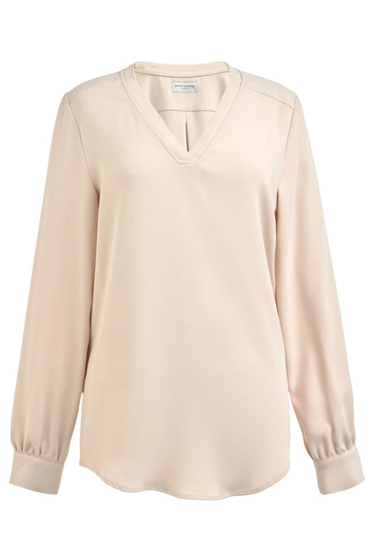 Como L/S Crepe Blouse - Sky Blue