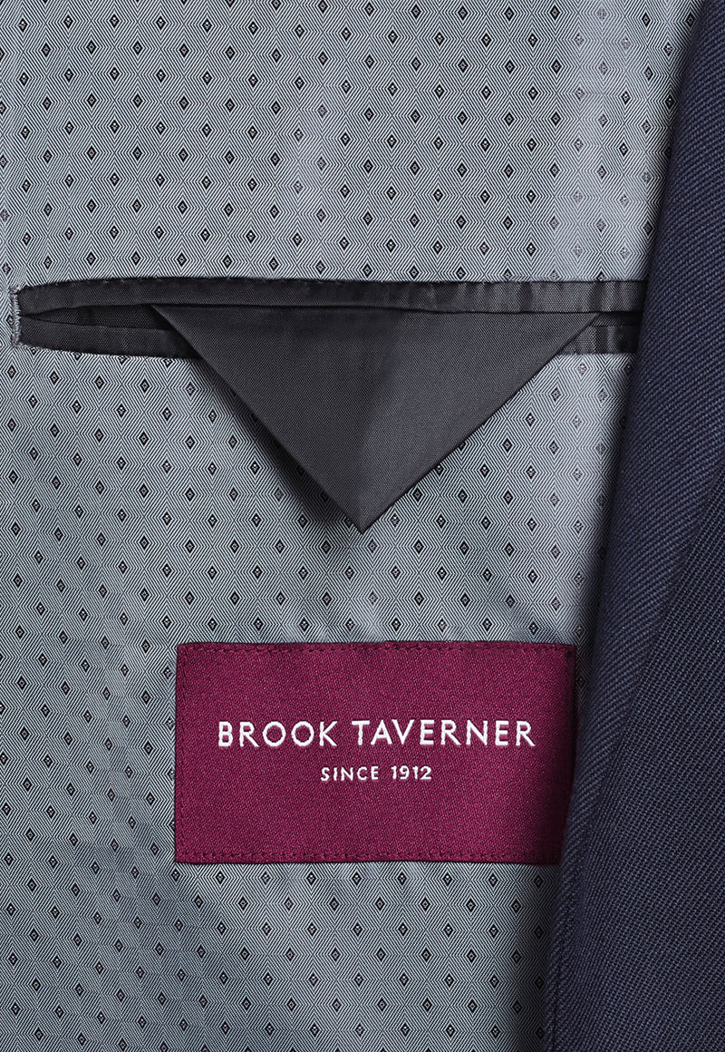 Zeus Tailored Fit Jacket - Navy