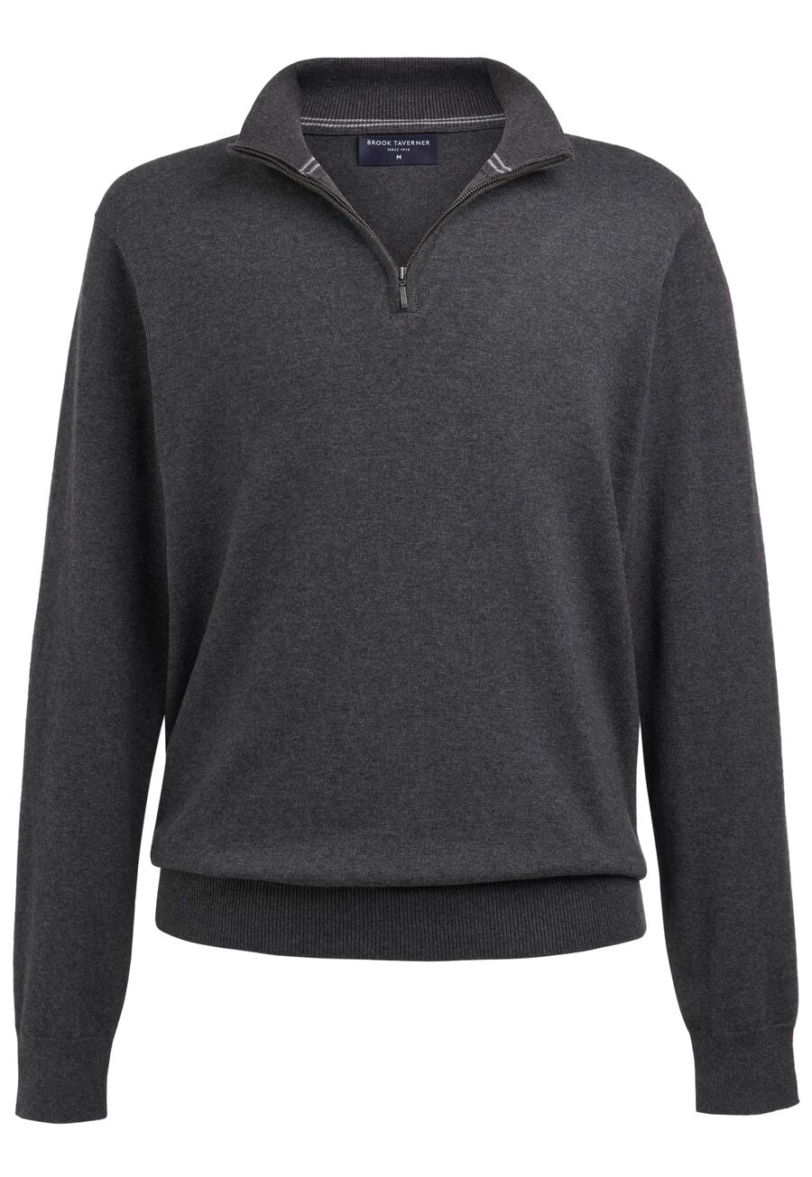 new copenhagen 1/4 zip jumper - navy