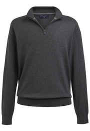 Copenhagen 1/4 Zip Jumper - Charcoal