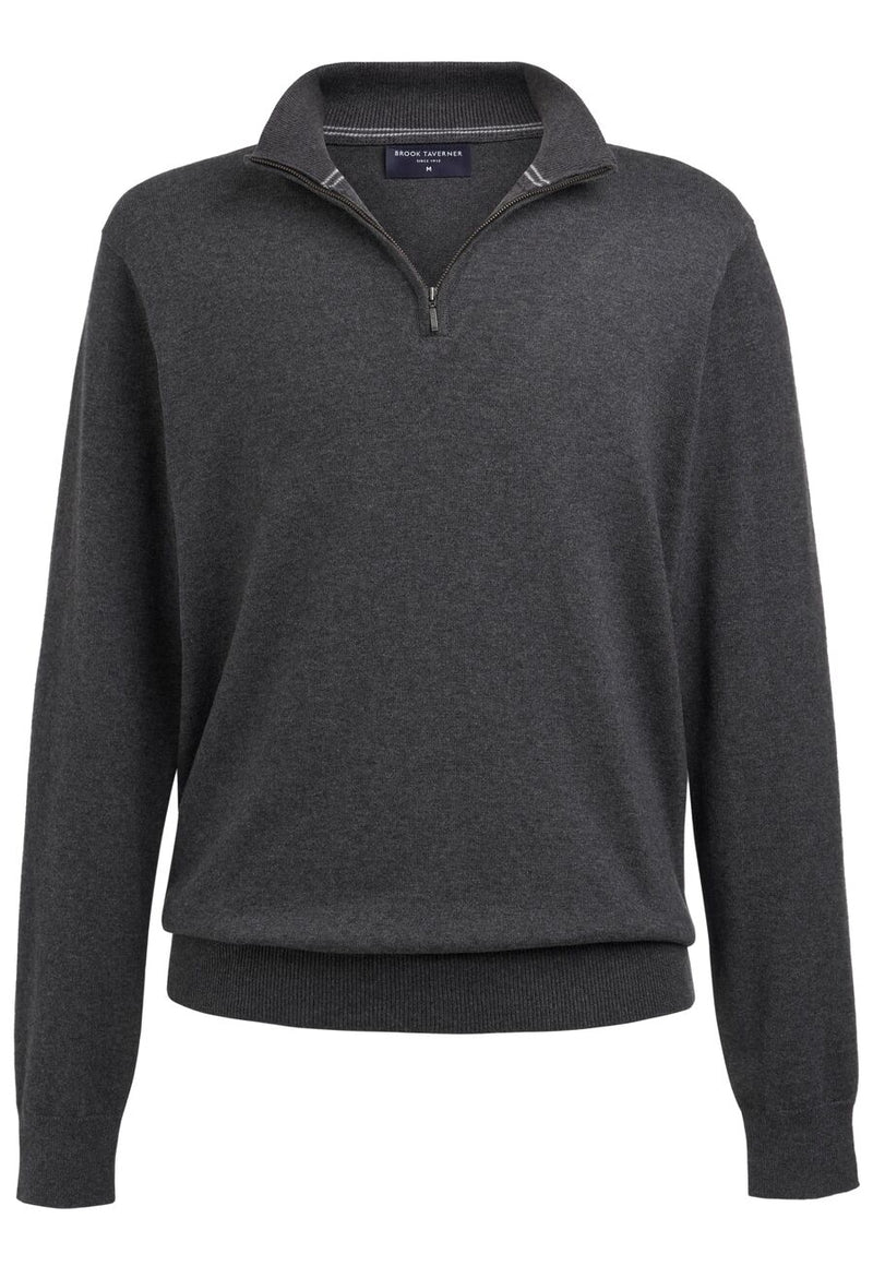 Copenhagen 1/4 Zip Jumper - Charcoal