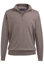 Copenhagen 1/4 Zip Jumper - Taupe