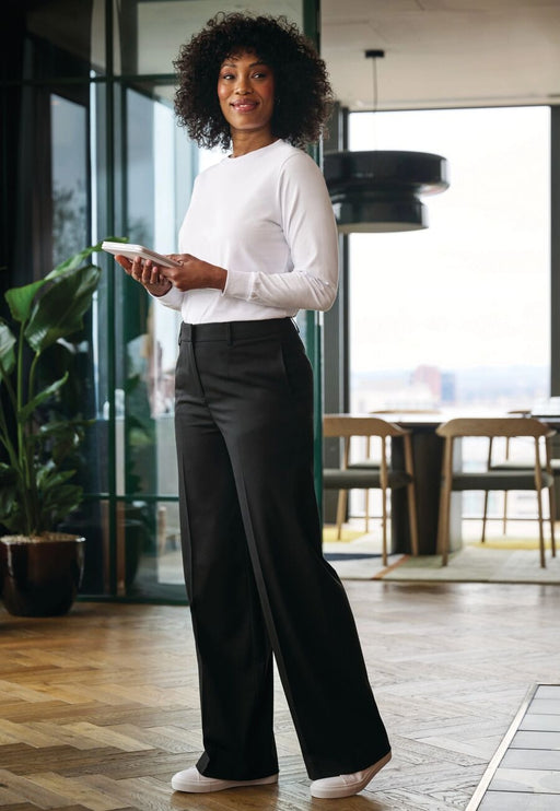 NEW Cora Wide Leg Trouser - Navy P/Dot