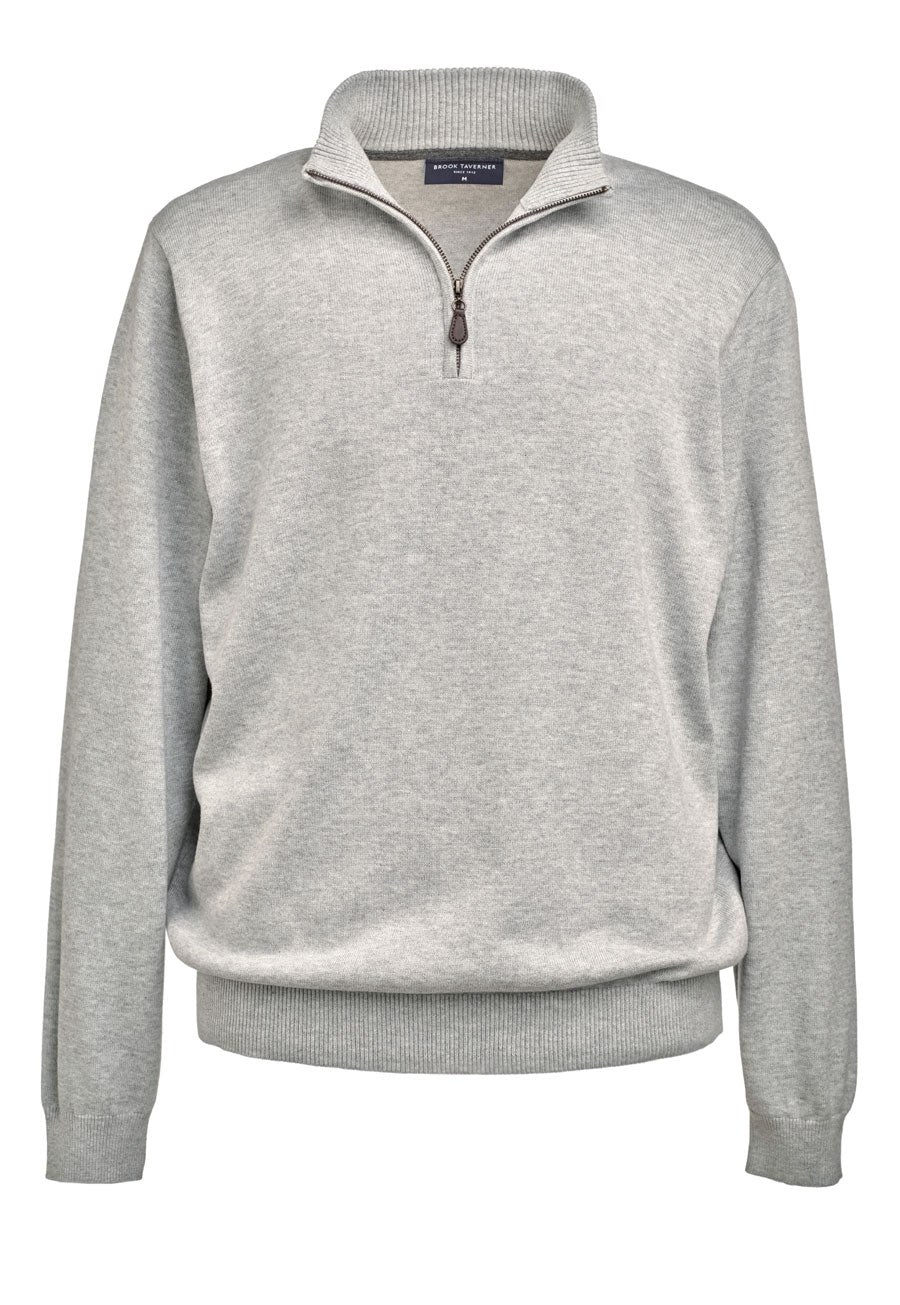 dallas 1/4 zip jumper - silver