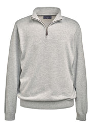 Dallas 1/4 Zip Jumper - Silver