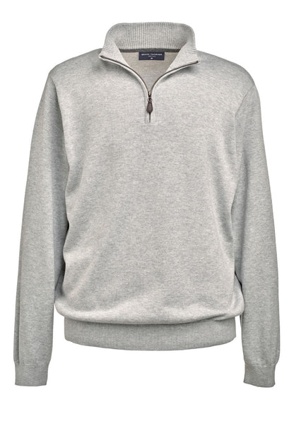 Dallas 1/4 Zip Jumper - Silver