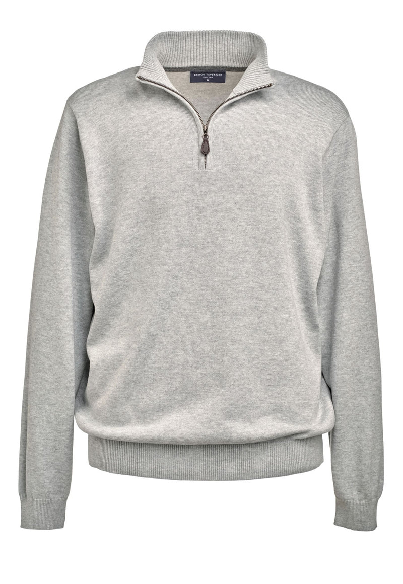 Dallas 1/4 Zip Jumper - Silver