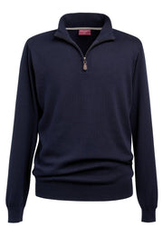 Dallas 1/4 Zip Jumper - Navy