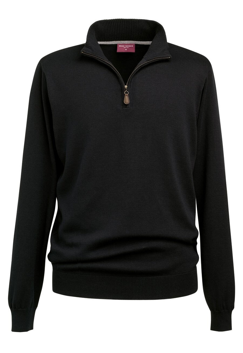 Dallas 1/4 Zip Jumper - Black