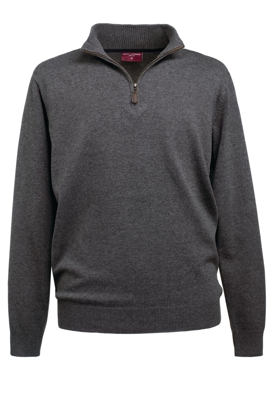 dallas 1/4 zip jumper - charcoal